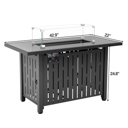 42 Inch BTU Propane Gas Pit Table
