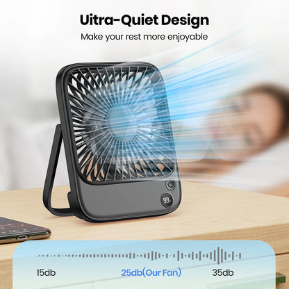 Electric Mini fan Battery USB  Rechargeable Portable