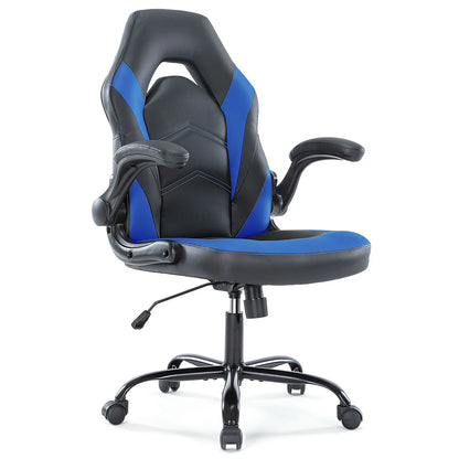 Ergonomic Office Computer Gaming  Flip-up Armrest Chair
